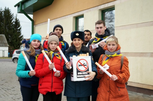 Лиозненская молодежь призывает не курить в постели