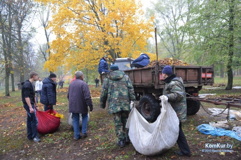В бобруйском парке снова чистили озера