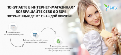 Кэшбэк сервис LetyShops: как работает и отзывы клиентов