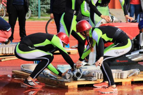 Молодечненская школьница и вилейские гимназисты победили на республиканском слете юных спасателей-пожарных (фото)
