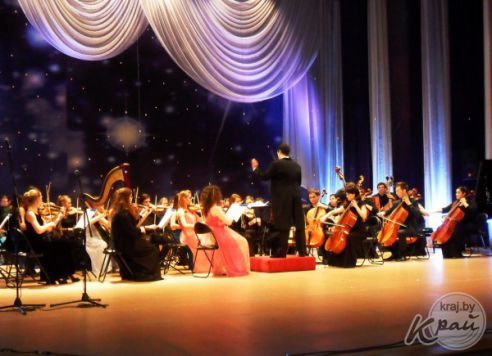 Оркестр Белорусской государственной академии музыки дал концерт для детей из интернатов Молодечненского района (фото)