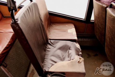 «Набросают семечек, жвачек, а потом жалуются, что грязно». Санстанция проверила городские автобусы Вилейки (фото)