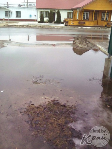 «Как только весна – во двор не зайти». Пенсионер в Вилейке несколько лет борется с лужей у забора (фото) «Как только весна – во двор не зайти». Пенсионер в Вилейке несколько лет борется с лужей у забора (фото)