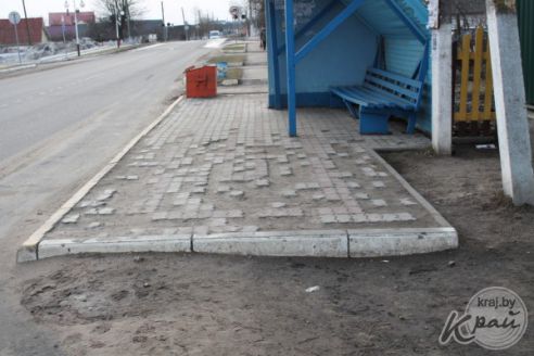 «Как только весна – во двор не зайти». Пенсионер в Вилейке несколько лет борется с лужей у забора (фото)