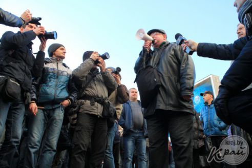 «Мы хотим достойной жизни!» В Молодечно прошел марш нетунеядцев (фото, видео)