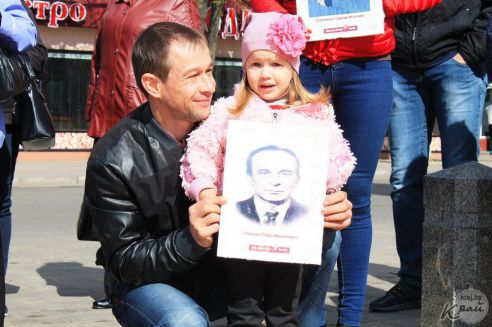 Солдаты в городе. Как в Молодечно отпраздновали 9 Мая (фото, видео)