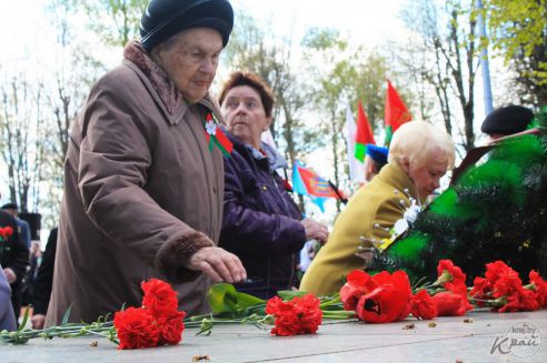 Солдаты в городе. Как в Молодечно отпраздновали 9 Мая (фото, видео)
