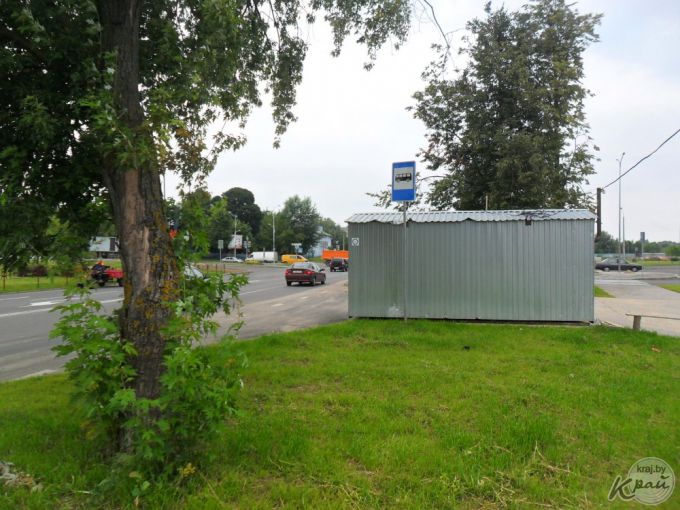 Автобусная остановка на въезде в Молодечно со стороны Хожево заработает в августе (фото)