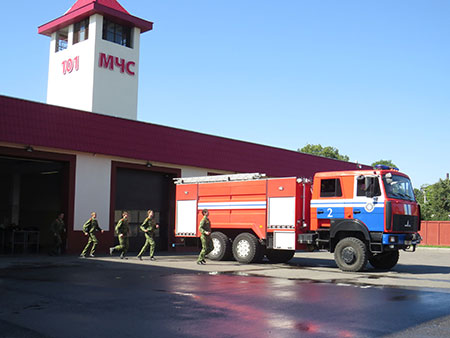 Кадеты в рядах борисовских спасателей