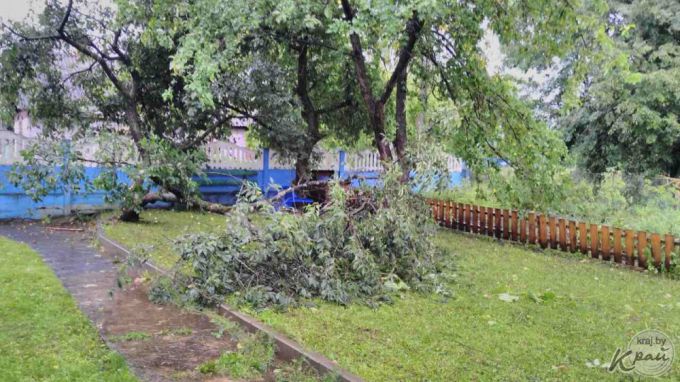 Ветер срывал крыши, ломал заборы и деревья – непогода в Вилейке 2 августа (фото)
