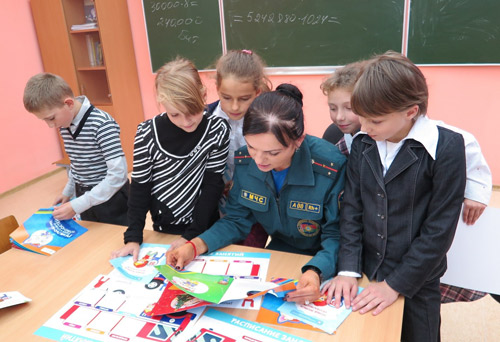 Уроки безопасности для Борисовских школьников