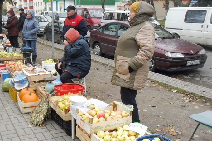 Почему стихийную торговлю около колхозного рынка в Молодечно не остановить (фото)