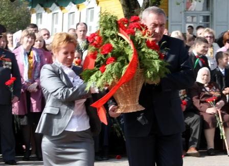 9 мая ў Чэрвені на мітынгу