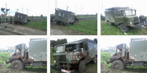 В Лидском районе ГАЗ столкнулся с дизель-поездом (фото)