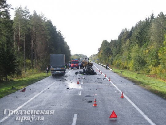 В Щучинском в лобовую столкнулись «Шкода» и «ДАФ» (ФОТО)