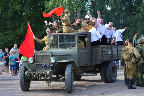 Под Гродно прошла реконструкция военного сражения