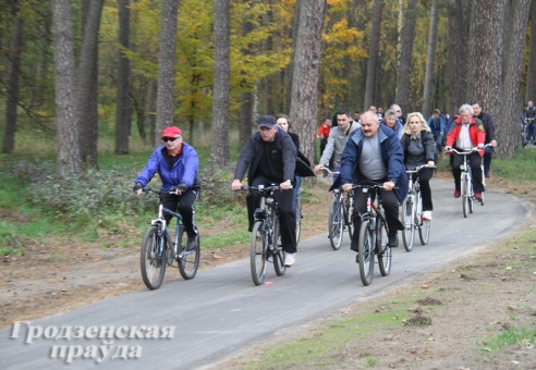 В Пышках протестировали новую велодорожку