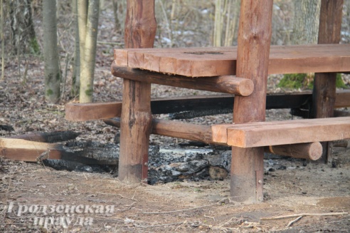 На новой велотропе в Пышках вандалы подожгли беседку