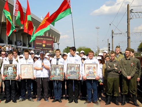 Агитпоезд «Цветы Великой Победы» прибыл в Гродно