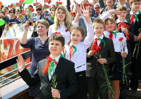 Агитпоезд «Цветы Великой Победы» прибыл в Гродно