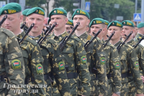 В Гродно новобранцы-пограничники приняли воинскую присягу
