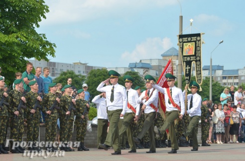 В Гродно новобранцы-пограничники приняли воинскую присягу