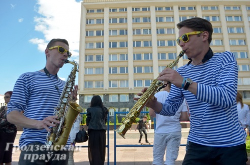Фестиваль уличного и площадного искусства прошел в Гродно