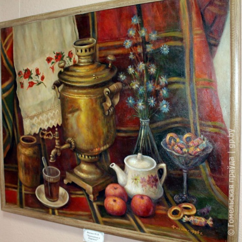 В преддверии Дня города в Мозыре открылась коллективная живописная выставка «Фарбы Палесся»