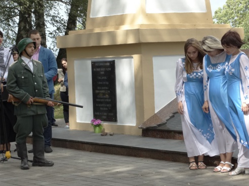 Жалобныя мерапрыемствы прайшлі ў Ваўкавыскім раёне на месцы спаленай вескі