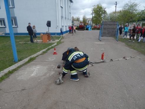 В Хойниках прошел районный слет юных спасателей-пожарных
