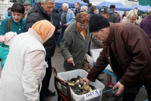 Рыбный день: в Гродно прошла рыбная ярмарка