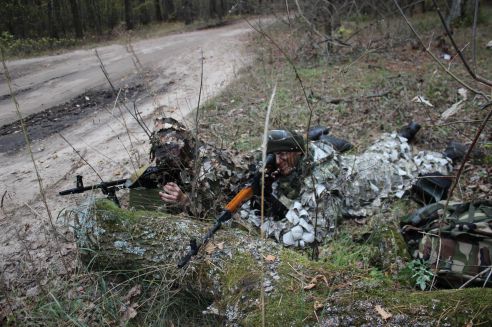 В лесу под Речицей прошли традиционные учения центра специальной подготовки «Скиф»