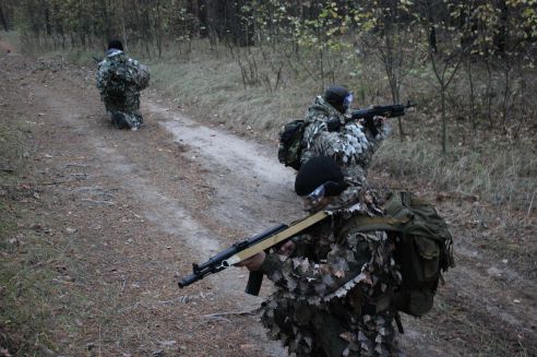 В лесу под Речицей прошли традиционные учения центра специальной подготовки «Скиф»