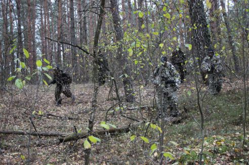 В лесу под Речицей прошли традиционные учения центра специальной подготовки «Скиф»