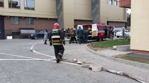 В Речице начались масштабные учения пожарных