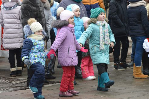 Фотофакт. Первого января гомельчане вышли на зарядку