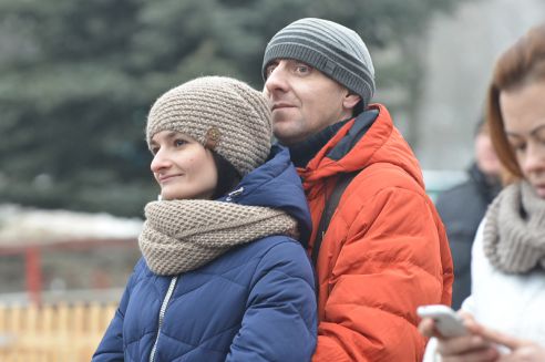 Фотофакт. Первого января гомельчане вышли на зарядку