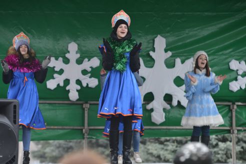 Фотофакт. Первого января гомельчане вышли на зарядку