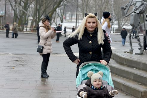 Фотофакт. Первого января гомельчане вышли на зарядку