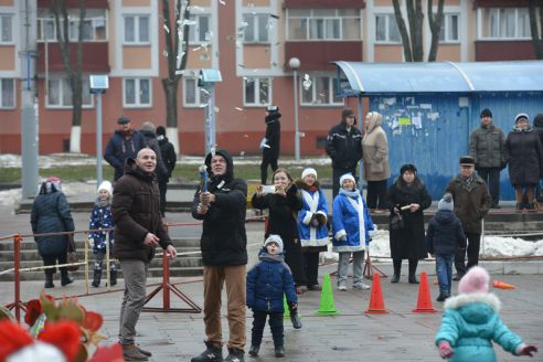 Фотофакт. Первого января гомельчане вышли на зарядку