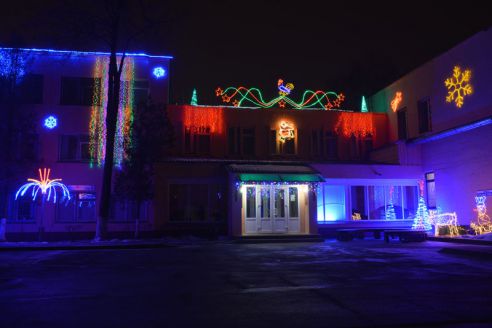 Огни со смыслом. В Советском районе водрузили на пьедестал Петуха и открыли световую ВДНХ