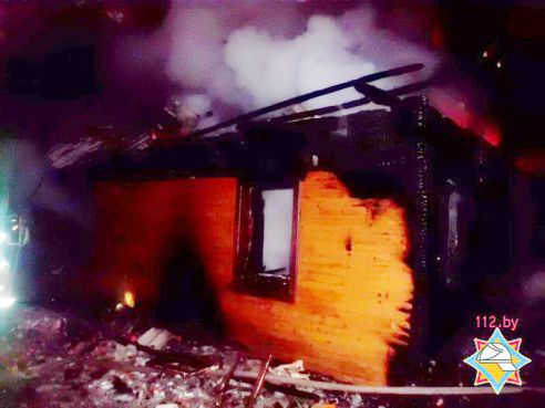 Пока жительница Петриковского района гостила у родственников, ее дом сгорел дотла