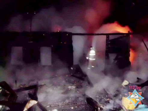 Пока жительница Петриковского района гостила у родственников, ее дом сгорел дотла