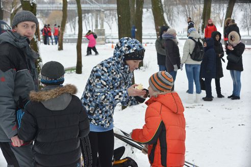 Фотофакт. Всемирный день снега отпраздновали 14 января в Гомеле
