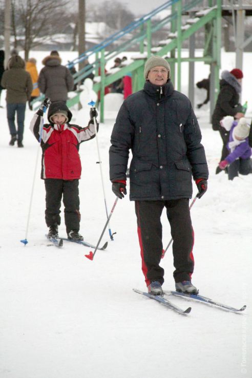 Как прошел День снега в Калинковичах