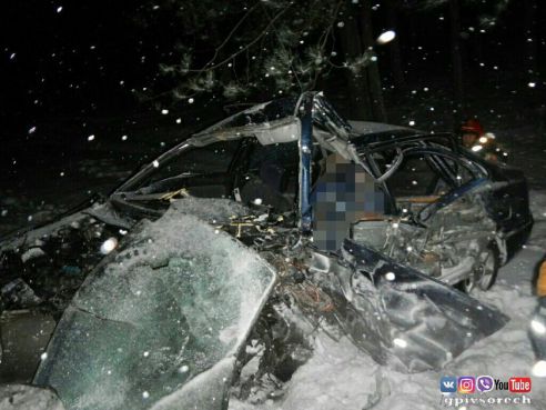 Под Речицей в результате лобового столкновения "Мазды" и "Фиата" погибли трое мужчин