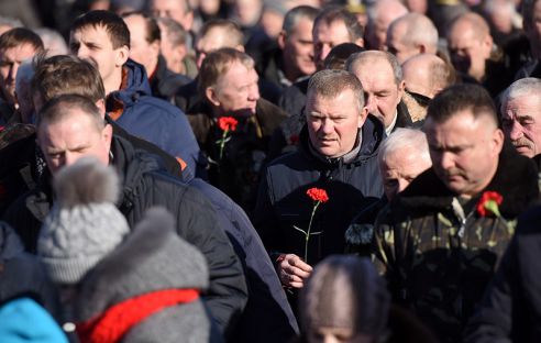 Фотофакт. В Гомеле прошел митинг-реквием у мемориала воинам-интернационалистам
