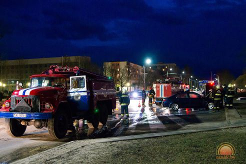 Пока житель Светлогорска был в магазине, у него сгорел БМВ
