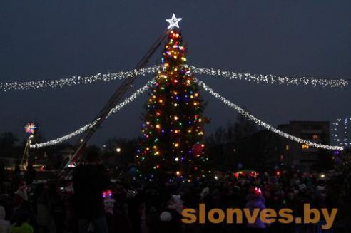 Новогодний парад сказочных персонажей «Нашествие Дедов Морозов и Снегурочек» прошел в Слониме (фото)