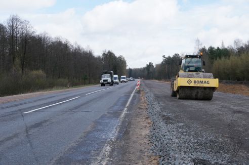 Автомобильная дорога М6 из обычной двухполоски превращается в современную скоростную автомагистраль